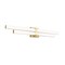 Z-Lite Zane Vanity, 2-Light, 32 In.W x 2.5 In.L x 5 In.H, Modern Gold/Frosted 1008-32W-MGLD-LED - alternate 2